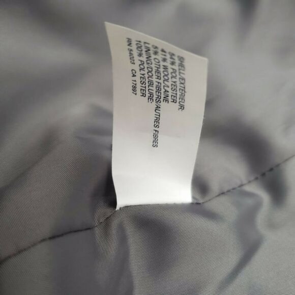 Gap Factory‎ Peacoat Jacket Wool Blend Gray Women's Size Medium - Picture 5 of 6